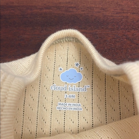 Cloud Island Yellow Knit Baby Romper with Hat Set New Size 3-6M - Picture 4 of 6